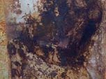 Ghost#4, olio su lamiera ossidata, cm.100x20 Ghost#4, oil painting on oxidized iron sheet, cm.100x20