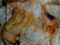 Cristo, olio su lamiera ossidata, cm.100x100 Cristo, oil painting on oxidized iron sheet, cm.100x100