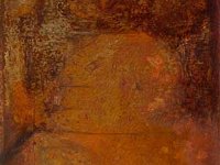 Change#21, olio su lamiera ossidata, cm. 99x48 Change#21, oil painting on oxidized iron sheet, cm. 99X48